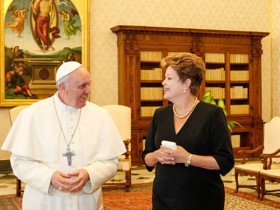 Brazilian President meets with Pope Francis in the Vatican