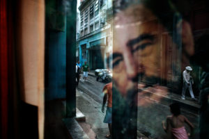 Fidel looks on to the streets of Havana. Photo (cc) Antonio Marín Segovia 2016