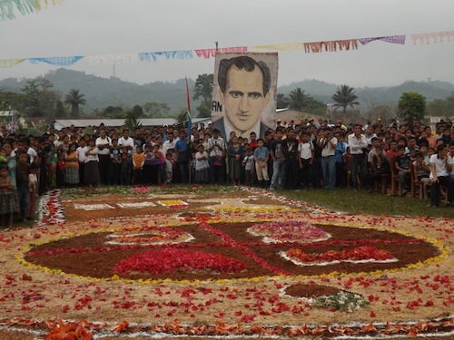 Carpet in honour of  Priest Juan Alonso Fernandez