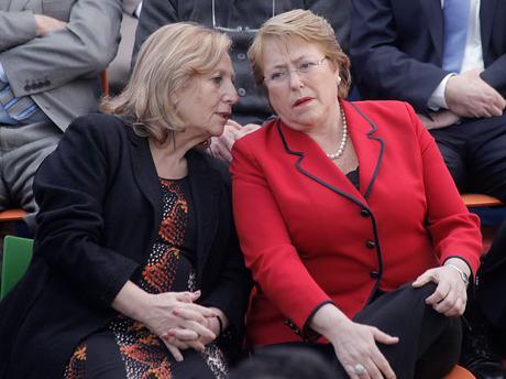 Helia Molina and Michele Bachelet