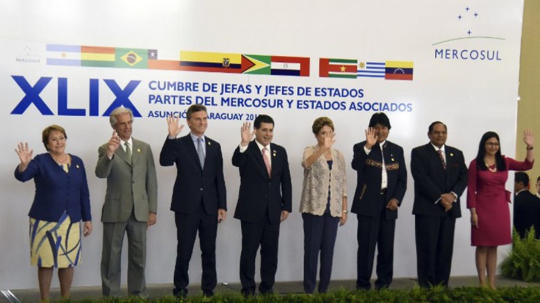 The re-questioning of Venezuela's Mercosur acceptability marks a corner stone in South America's historical bell shape curve. Photo (c) La Nación Argentina 2016