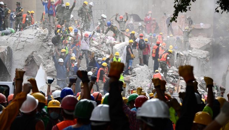 Quantifying the number of rescue efforts in the face of this tragedy is not something that can be easily done. Photo (c) AFP 2017